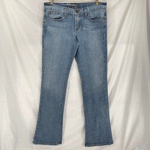 Ralph Lauren BLACK LABEL 867 Boot Cut Blue Jeans Size 31 Embroidered Gold Logo